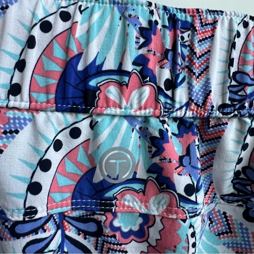 T by Talbots Summer Sporty Athletic Breathable Elastic Waist Skort Paisley M - Picture 12 of 13